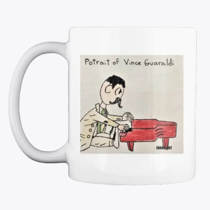 Potrait of Vince Guaraldi Jazz Artist 