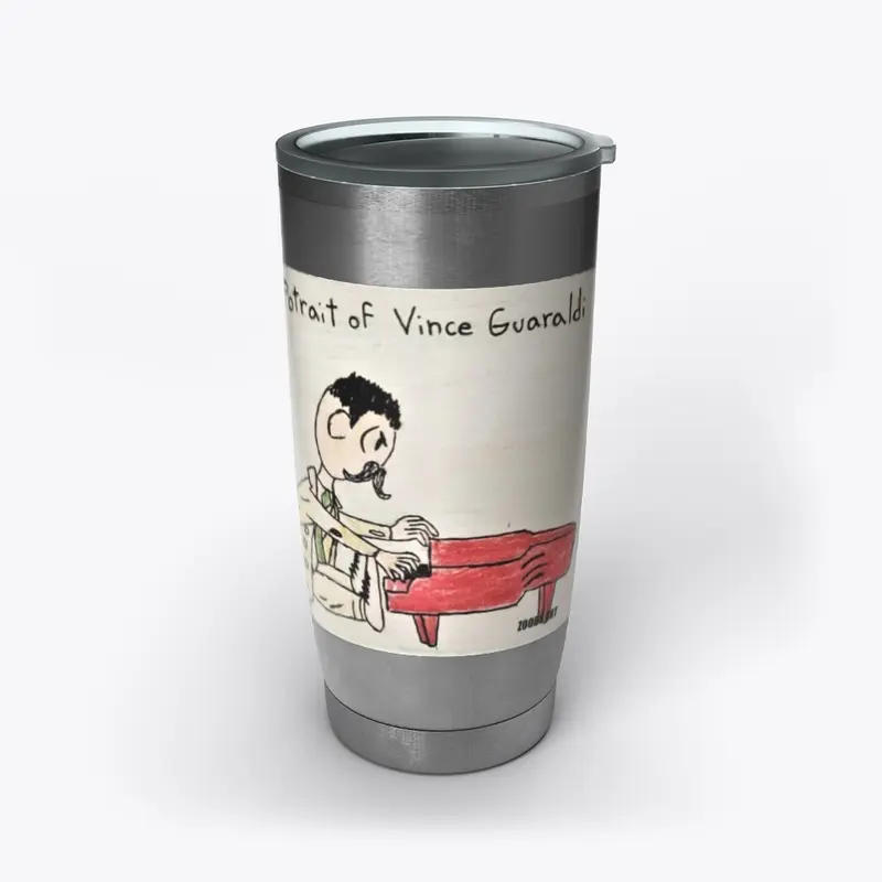 Potrait of Vince Guaraldi Jazz Artist 